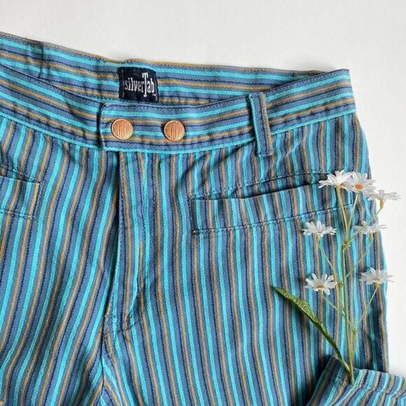 Vintage 90s Levi’s silvertab blue stripe jeans - Picture 5 of 8